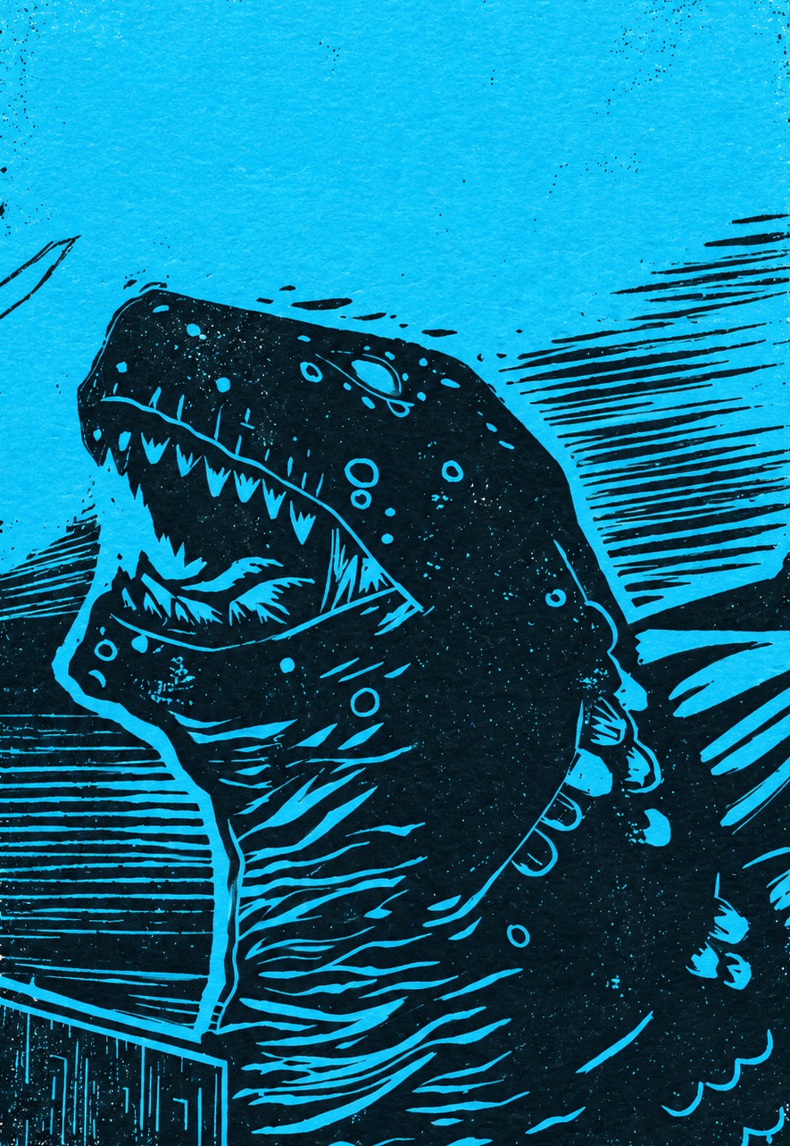 Godzilla Postkarte