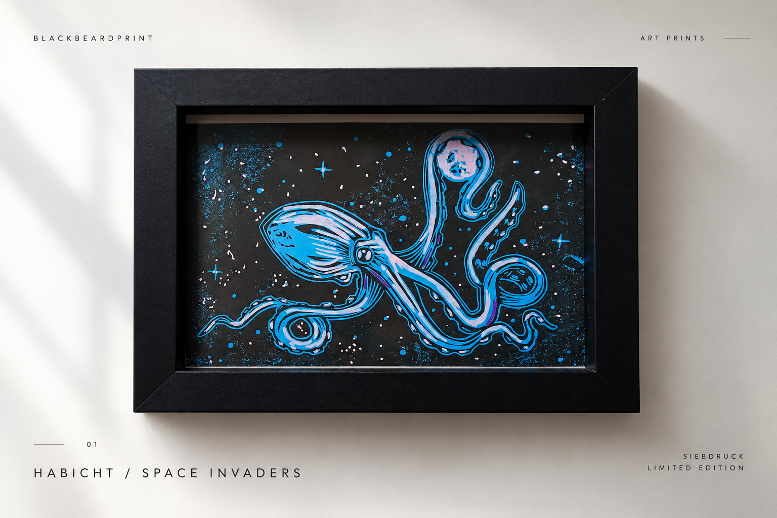 Space Octopus Druckplatte von Blackbeardprint